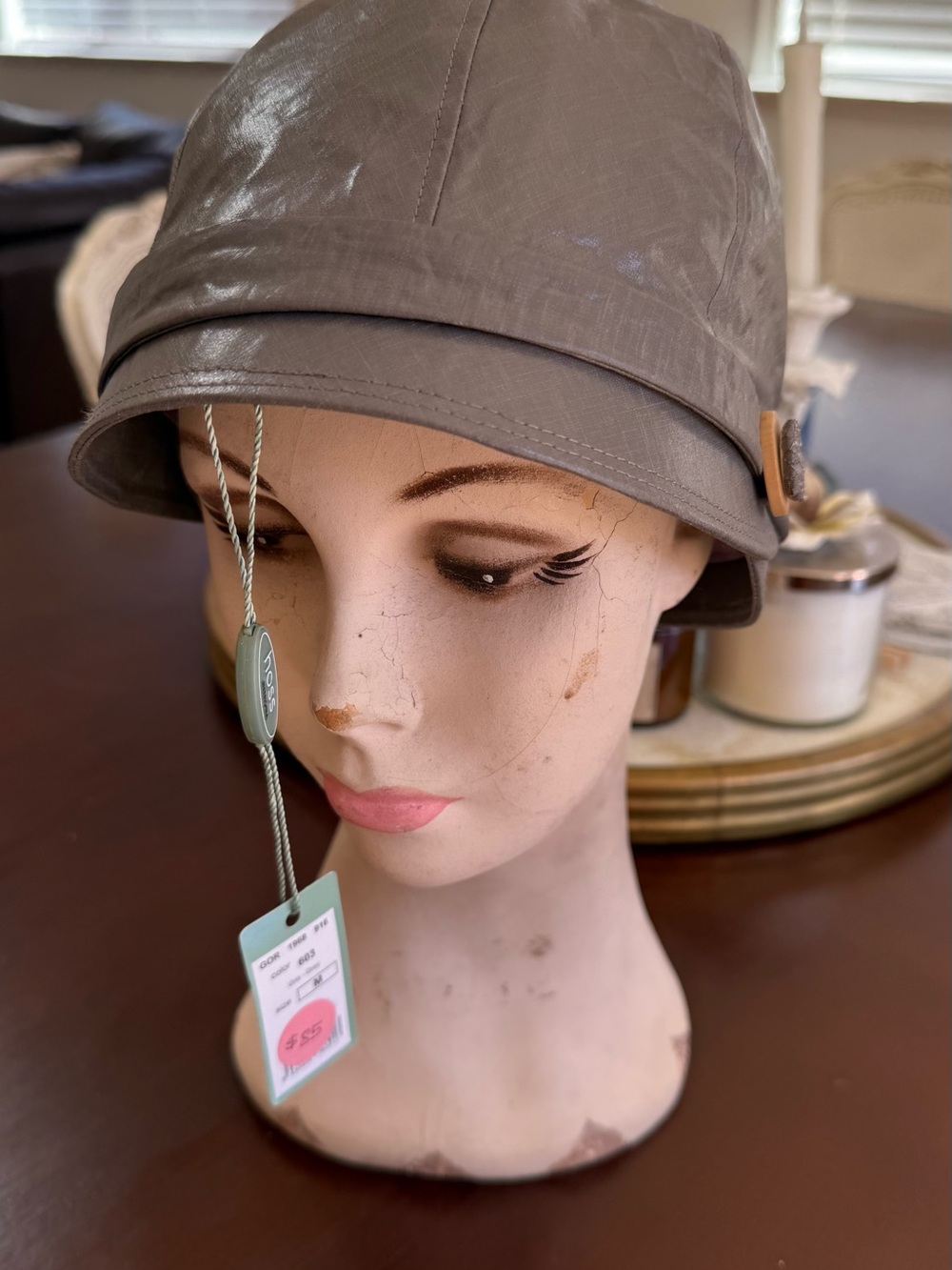 Women’s Taupe Packable Bucket Hat by